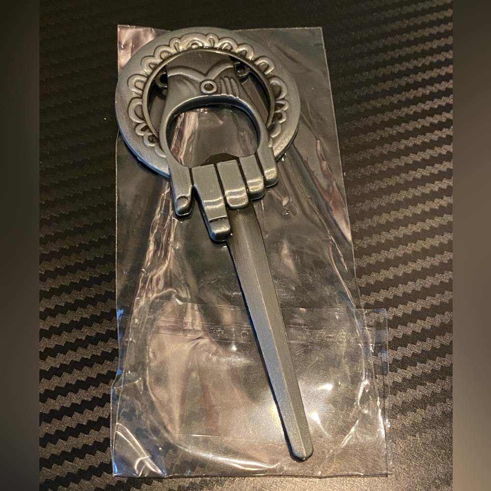 NWOT, Hand of The King Bottle Opener, silver